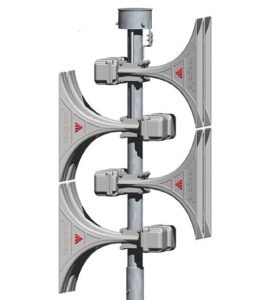 Telegrafia electronic siren, pole-mounted